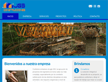 Tablet Screenshot of jg3construcciones.com